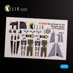 Grumman A-6A Knight Rider interior 3D decals for Fujimi kit 