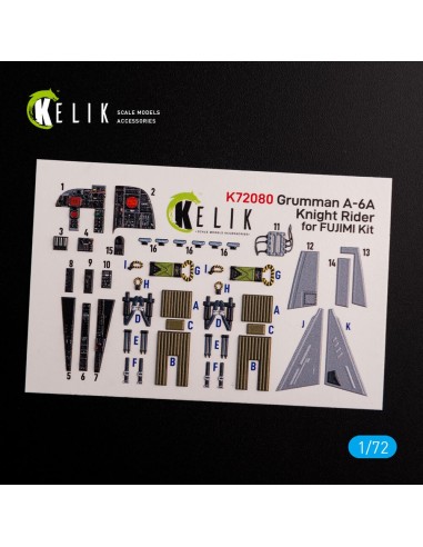Grumman A-6A Knight Rider interior 3D decals for Fujimi kit 