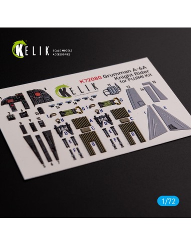 Grumman A-6A Knight Rider interior 3D decals for Fujimi kit 