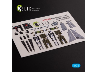 Grumman A-6A Knight Rider interior 3D decals for Fujimi kit 