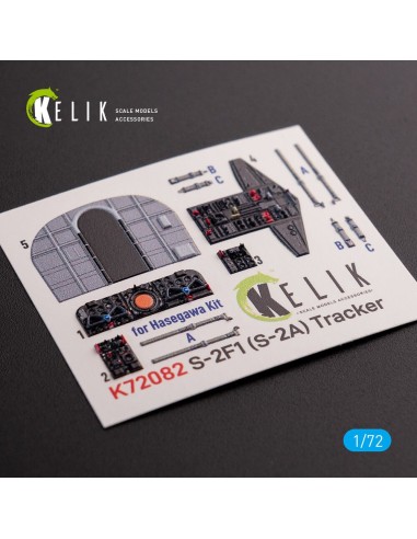 S-2A Tracker interior 3D decals for Hasegawa kit 