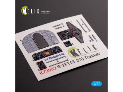 S-2A Tracker interior 3D decals for Hasegawa kit 