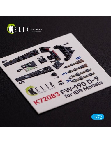 Fw 190 D-9 interior 3D decals for IBG Models kit 