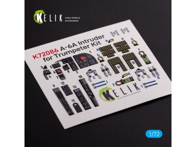 A-6A Intruder interior 3D decals for Trumpeter kit 