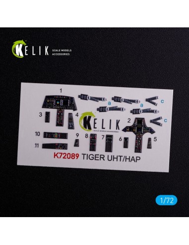 Eurocopter Tiger UHT/HAP interior 3D decals for Revell kit 