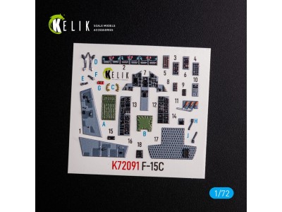F-15C - interior 3D decals for FineMolds kit 