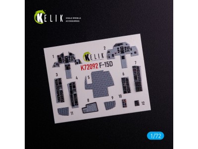 F-15D - interior 3D decals for FineMolds kit 