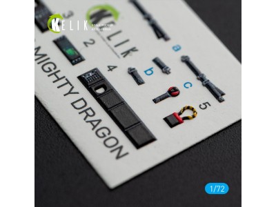 J-20 Mighty Dragon - interior 3D decals for Dream Model kit 