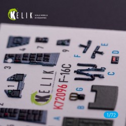 F-16C - interior 3D decals for Hasegawa kit  2