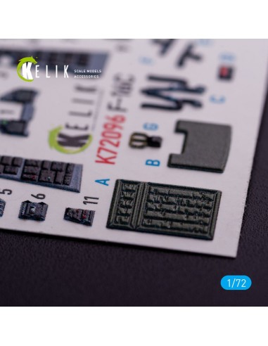 F-16C - interior 3D decals for Hasegawa kit 