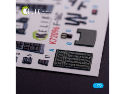 F-16C - interior 3D decals for Hasegawa kit 