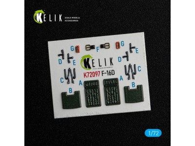 F-16D interior 3D decals for Revell kit 