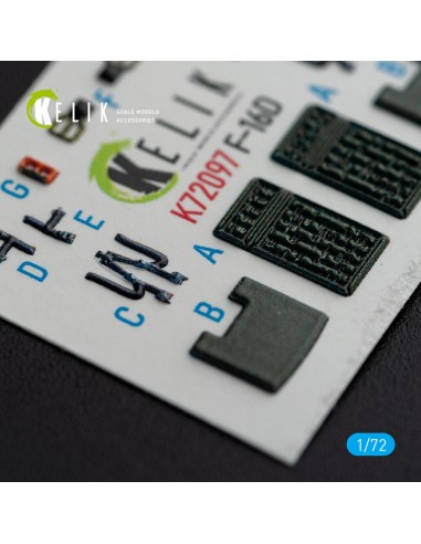F-16D interior 3D decals for Revell kit 