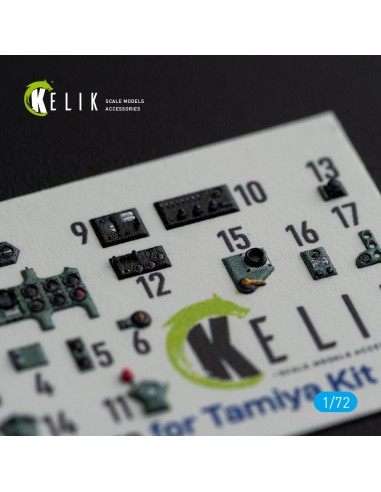 A6M5 Zero - interior 3D decals for Tamiya kit 