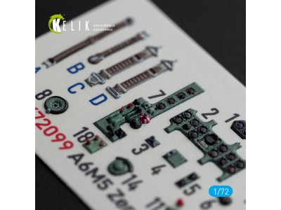 A6M5 Zero - interior 3D decals for Tamiya kit 