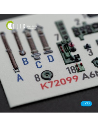 A6M5 Zero - interior 3D decals for Tamiya kit 