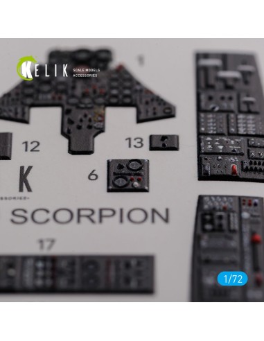 F-89 D/J Scorpion interior 3D decals for Revell kit 