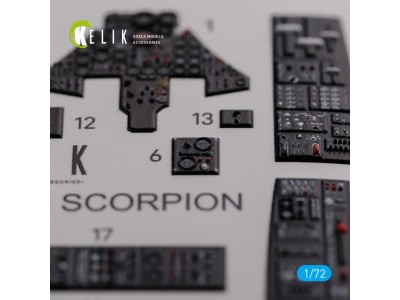 F-89 D/J Scorpion interior 3D decals for Revell kit 