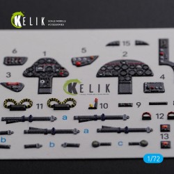Folland Gnat T.1 interior 3D decals for Airfix kit  2