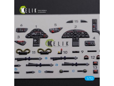 Folland Gnat T.1 interior 3D decals for Airfix kit 
