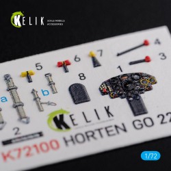 Horten Go 229 interior 3D decals for Revell kit 