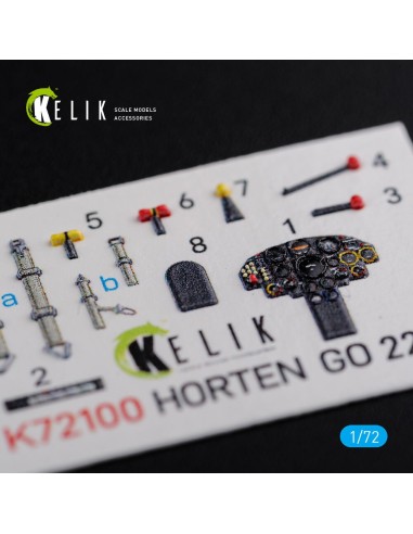 Horten Go 229 interior 3D decals for Revell kit 