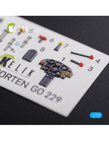 Horten Go 229 interior 3D decals for Revell kit 