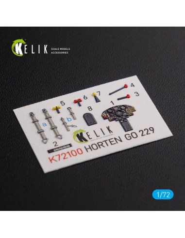 Horten Go 229 interior 3D decals for Revell kit 