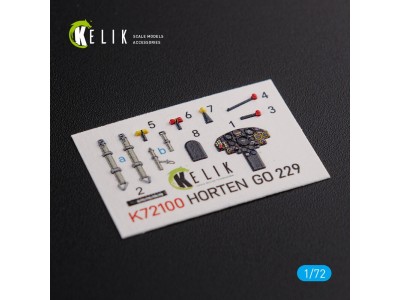 Horten Go 229 interior 3D decals for Revell kit 