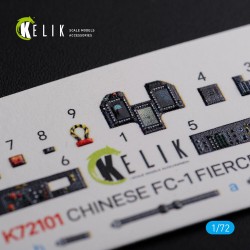Chinese FC-1 Fierce Dragon interior 3D decals for Trumpeter kit 