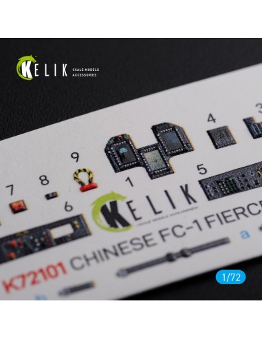 Chinese FC-1 Fierce Dragon interior 3D decals for Trumpeter kit 