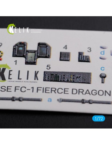 Chinese FC-1 Fierce Dragon interior 3D decals for Trumpeter kit 