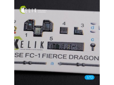 Chinese FC-1 Fierce Dragon interior 3D decals for Trumpeter kit 
