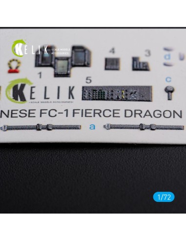 Chinese FC-1 Fierce Dragon interior 3D decals for Trumpeter kit 