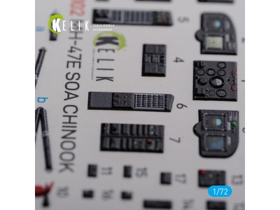 MH-47E interior 3D decals for Italeri kit 