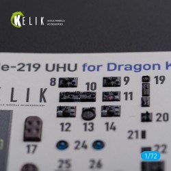 HE-219 UHU interior 3D decals for Dragon kit  2