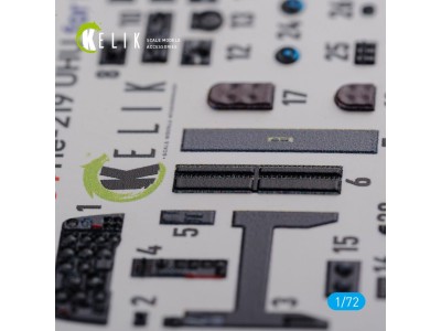 HE-219 UHU interior 3D decals for Dragon kit 