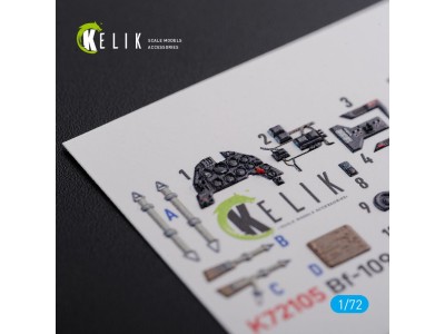 BF109 G-6 interior 3D decals for Tamiya kit 