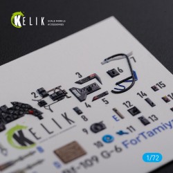 BF109 G-6 interior 3D decals for Tamiya kit  2
