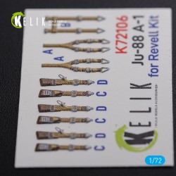 Ju-88 A-1 interior 3D decals for Revell kit 