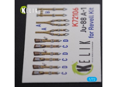 Ju-88 A-1 interior 3D decals for Revell kit 