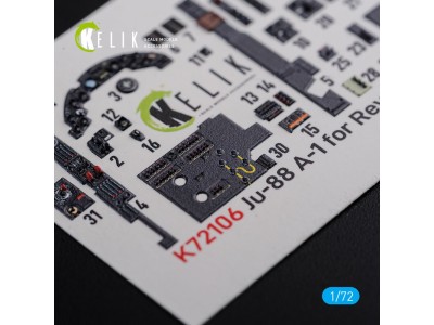 Ju-88 A-1 interior 3D decals for Revell kit 