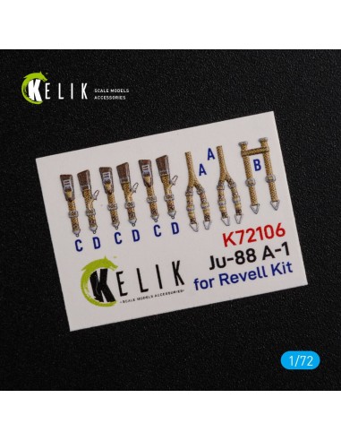 Ju-88 A-1 interior 3D decals for Revell kit 