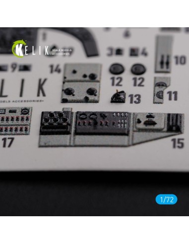 KI-21 interior 3D decals for ICM kit 