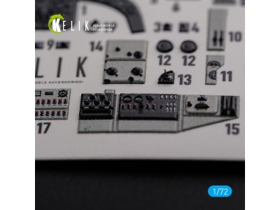 KI-21 interior 3D decals for ICM kit 