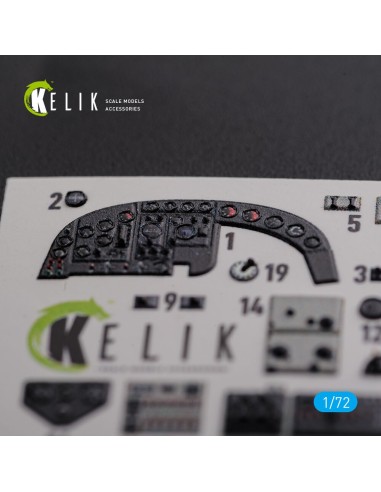 KI-21 interior 3D decals for ICM kit 