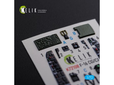 F-16 CG/CJ interior 3D decals for Academy kit 