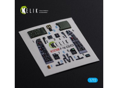 F-16 CG/CJ interior 3D decals for Academy kit 