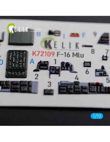F-16 MLU interior 3D decals for Revell kit 