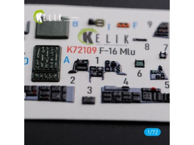 F-16 MLU interior 3D decals for Revell kit 